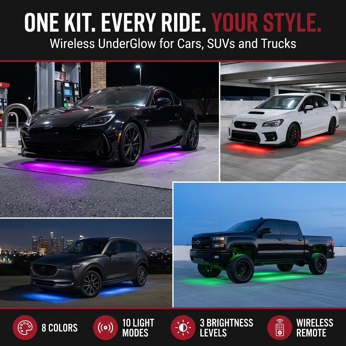 Easy Install Auto LED Light Kit